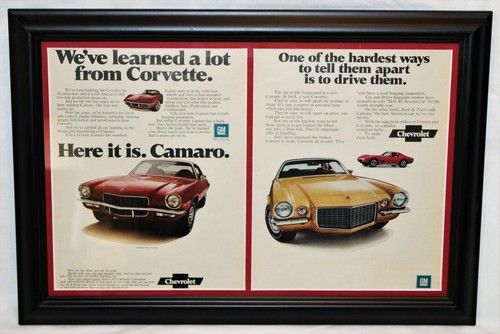 1971 CAMARO MAGAZINANZEIGEN - 2. GEN - SUPER SPORT - Z28 - RALLY SPORT - CORVETTE - Bild 1 von 2