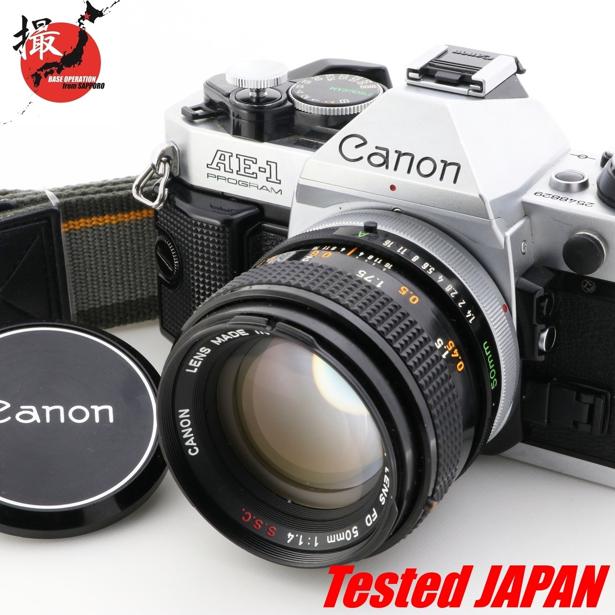R [動作確認済] CANON AE-1 New FD 50mm F2 整備済・完動品】CANON AE-1 ＋ NEW FD 50mm F2
