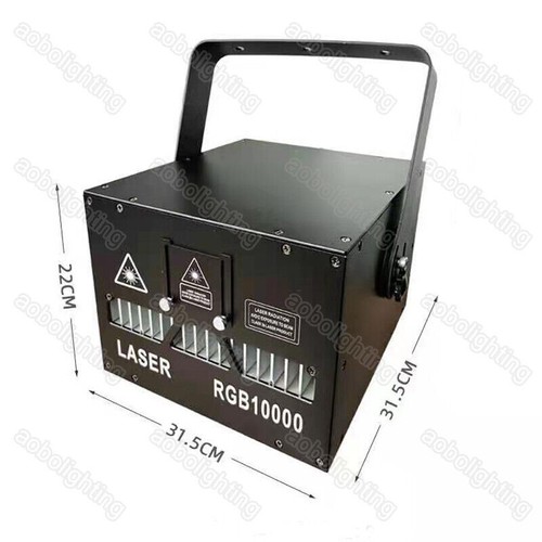 High Power 10W 30Kpps scanner Stage Laser Lights RGB Full Color Disco Show Laser - Picture 8 of 8