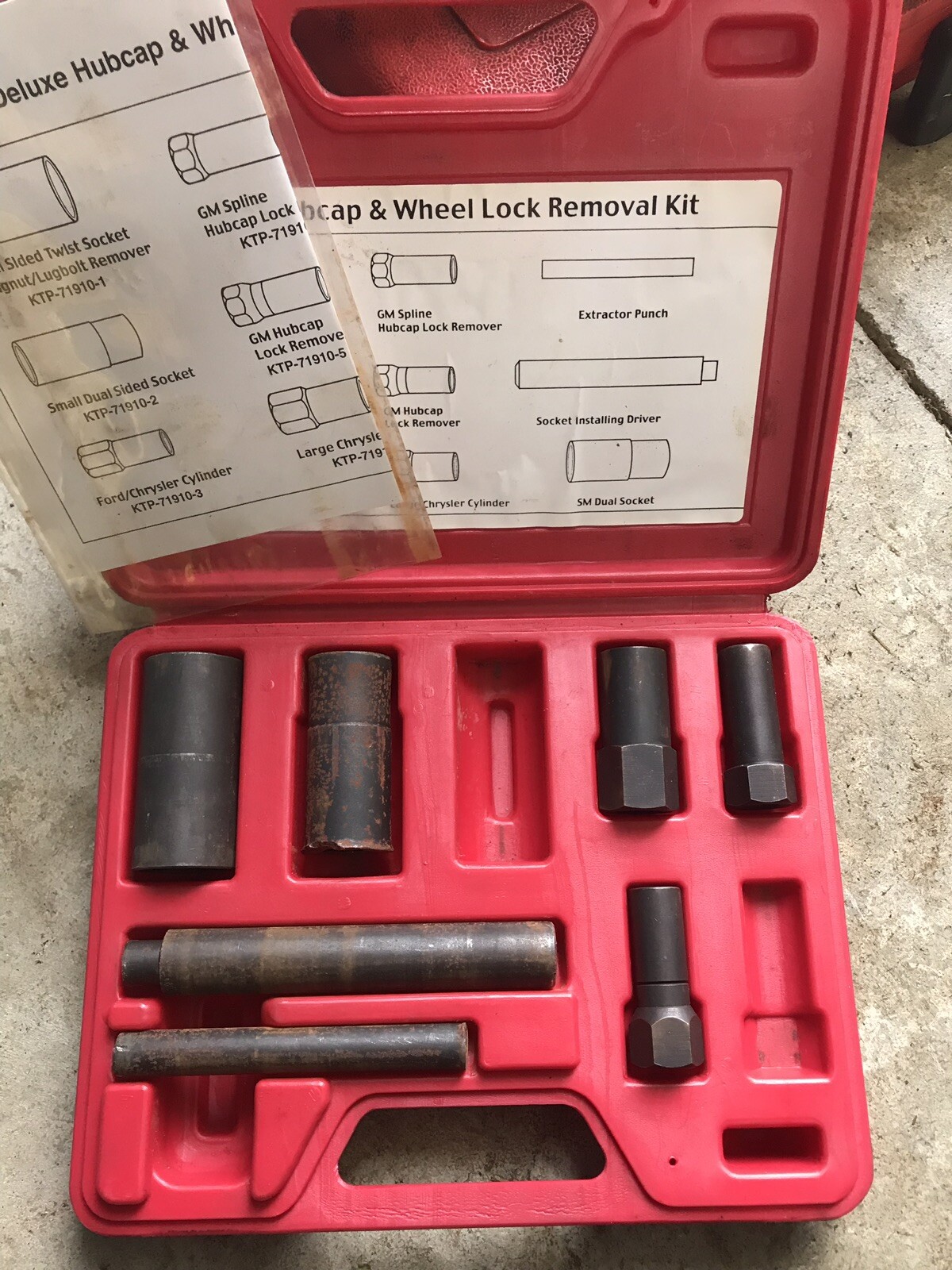 KTool International Impact Deluxe Hubcap & Wheel Lock Removal Kit eBay