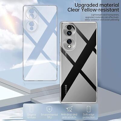 EASSGU TPU Silicone Custodia per HONOR 70 5G (6.67 Inches), Cover Protettiva in Silicone TPU Motivo Dipinto Trasparente - Astronauta 1