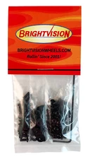 100 BLACK 2-56 Hex-Drive Button-Head Screws 1/8", 3/16", 1/4" and 30 WASHERS