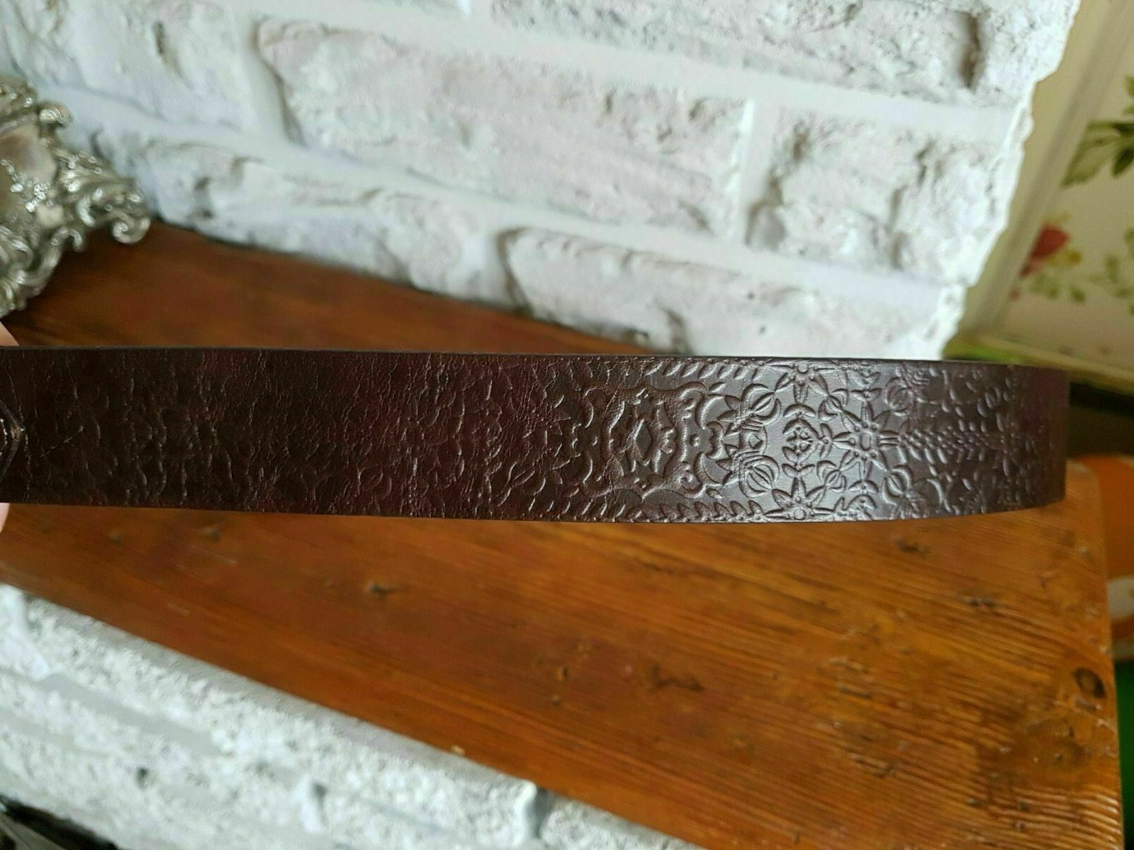 ICE ICEBERG GENUINE LEATHER Stylish BELT Italy Size 42 or 87cm or 32-34" Rare image 7
