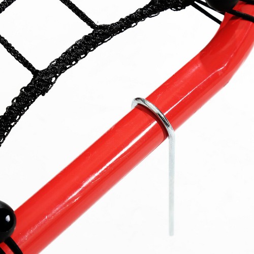 Fußball Rebounder Rückprallwand Kickback Tragbares einstellbar Tor Trainingsnetz - Bild 6 von 9