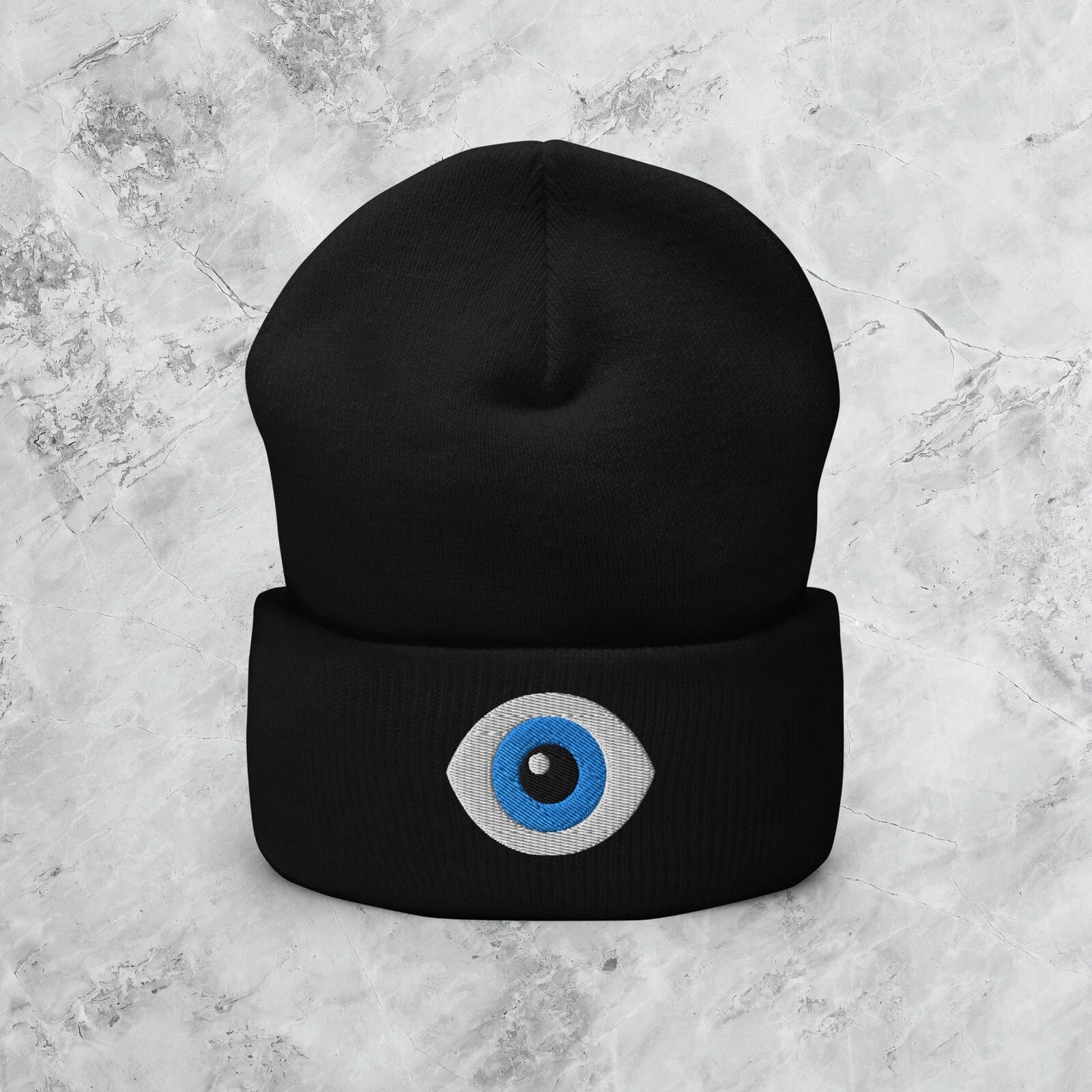 Third Eye Emoji Beanie Dark Streetwear Fashion