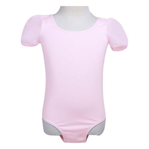 Kid Girl Leotard Ballet Dance Short Sleeves Tank Leotard Cami Gymnastic Bodysuit - Picture 84 of 88
