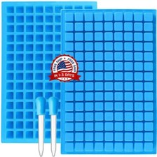 2 Pack Square Silicone Candy Molds for Gummy Chocolate Ice NEW 2024