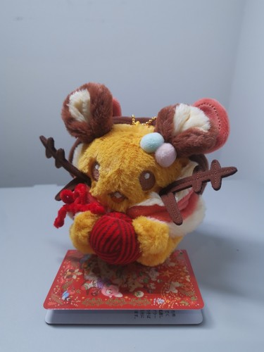 Pokemon Center Original Dedenne Plush Keychain Pokemon Heartwarming Christmas - Picture 6 of 6
