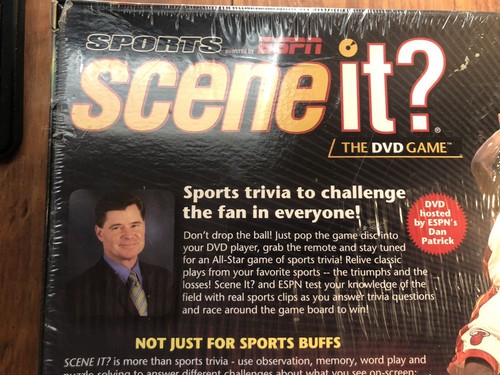 2005 Mattel Scene It Sports Edition Powered By ESPN Sports Trivia DVD Board Game - Picture 7 of 9