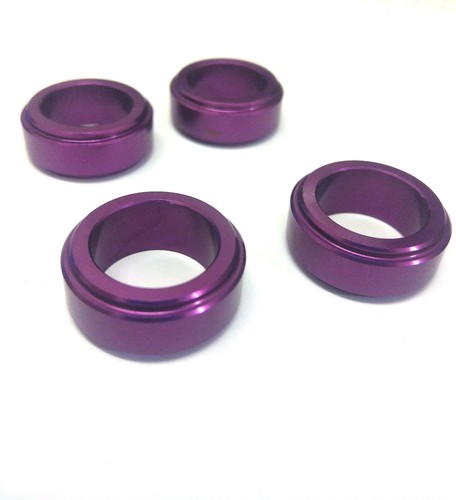 KART WHEEL SPACERS - 17mm x 10mm - Purple - Pack Of 2 - Picture 2 of 4