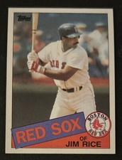 1985 Topps Jim Rice Baseball Card #150 Red Sox HOF OF VG Centered!