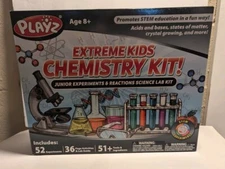 PLAYZ EXTREME KIDS CHEMISTRY JUNIOR EXPERIMENTS REACTIONS SCIENCE LAB KIT NEW