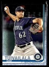 2019 Topps 247 Sam Tuivailala Seattle Mariners Father's Day Blue 19/50