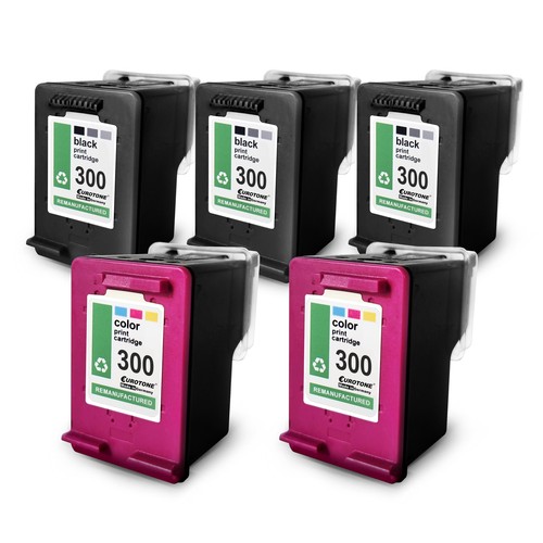 5x Tinta Eurotone PRO 3+2 para HP DeskJet F-2418 F-4224 F-4210 F-4288 F-4293