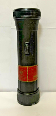 Vtg. Eveready Permissible Flashlight No. 124989 2 D Batteries Excellent Read