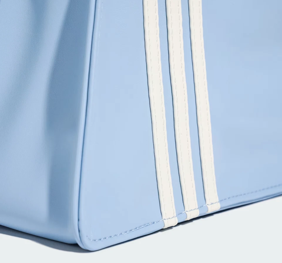 Bolso de Hombro Adidas Poliuretano Contorno Trifolio Para Mujer Bolso Informal Sky JV7097 Foto 4 de 4
