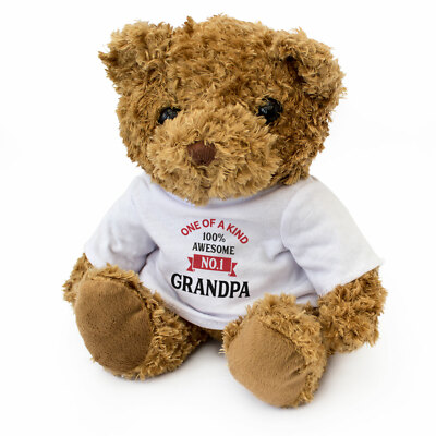 NEU - NUMMER EINS OPA - Teddybär - süß kuschelweich - Geschenk Nummer 1
