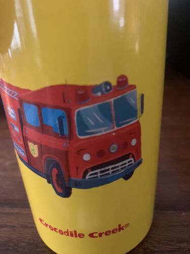 Crocodile Creek Stainless Steel Water Bottle 13.5oz eco kids - fire truck - Picture 3 of 6