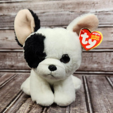 TY Beanie Boos "Marcel" French Bulldog Black White 6" Stuffed Animal Plush Toy