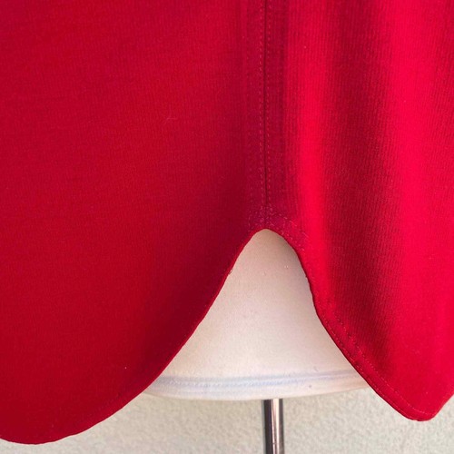St. John Red Dolman Batwing Thick Knit Blouse S Wool Blend - Picture 4 of 10
