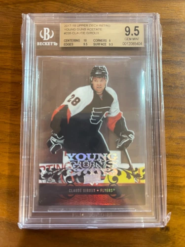 CLAUDE GIROUX - 2017 Upper Deck Young Guns ACETATE #235, BGS 9.5
