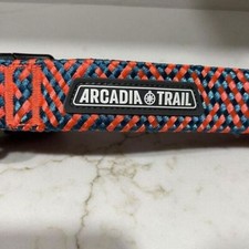 NWT Paracord M Dog Collar Reflective Unisex 13-20" Arcadia Trail Orange Blue