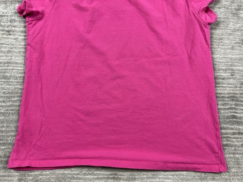 Blue Mountain Top Womens Large Pink Short Sleeve V-Neck Cotton Blend - Picture 7 of 10