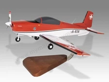 Pilatus P-3 Desk Wood Airplane New Model Small Scale 1/32