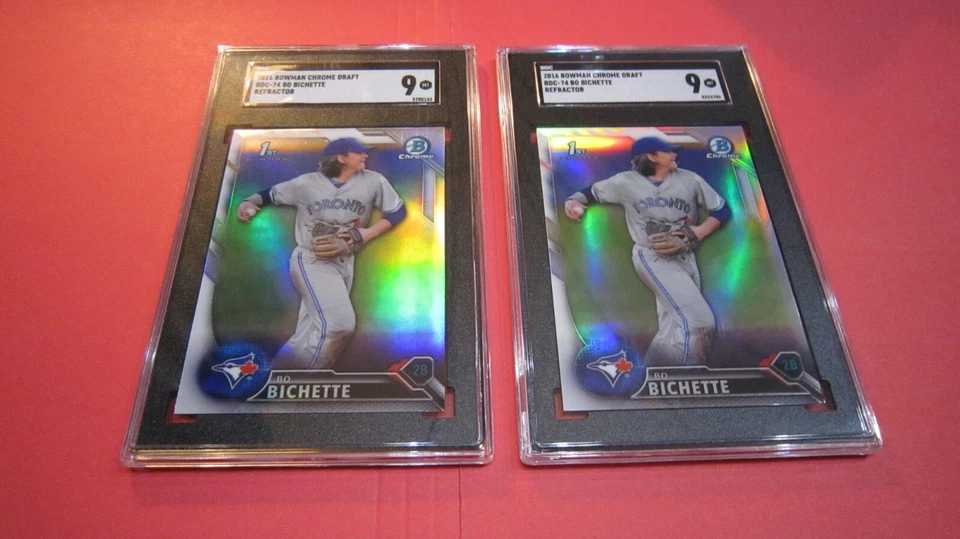 Bo Bichette  Refractor 2016 Bowman Draft Chrome Refractor 1st Rookie 2 Card Lot - Image 4 of 4
