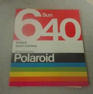 Polaroid Sun 640 Instant Land Camera 600 Series Instructions Manual | eBay