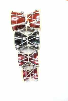 #ad #ad PACK OF 4 DAMRU PERCUSSION MUSICAL INSTRUMENT HANDMADE INDIAN FOLK 3quot;4quot;5quot;6quot; $31.50