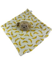 Luvable Friends Monkey Yellow Banana Lovey Security Blanket Baby Infant Plush