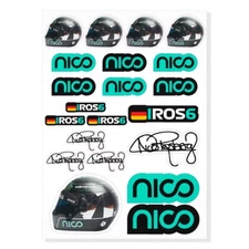 Nico Rosberg F1 Formula One A4 Printed Vinyl Decal Sticker High Quality Kit