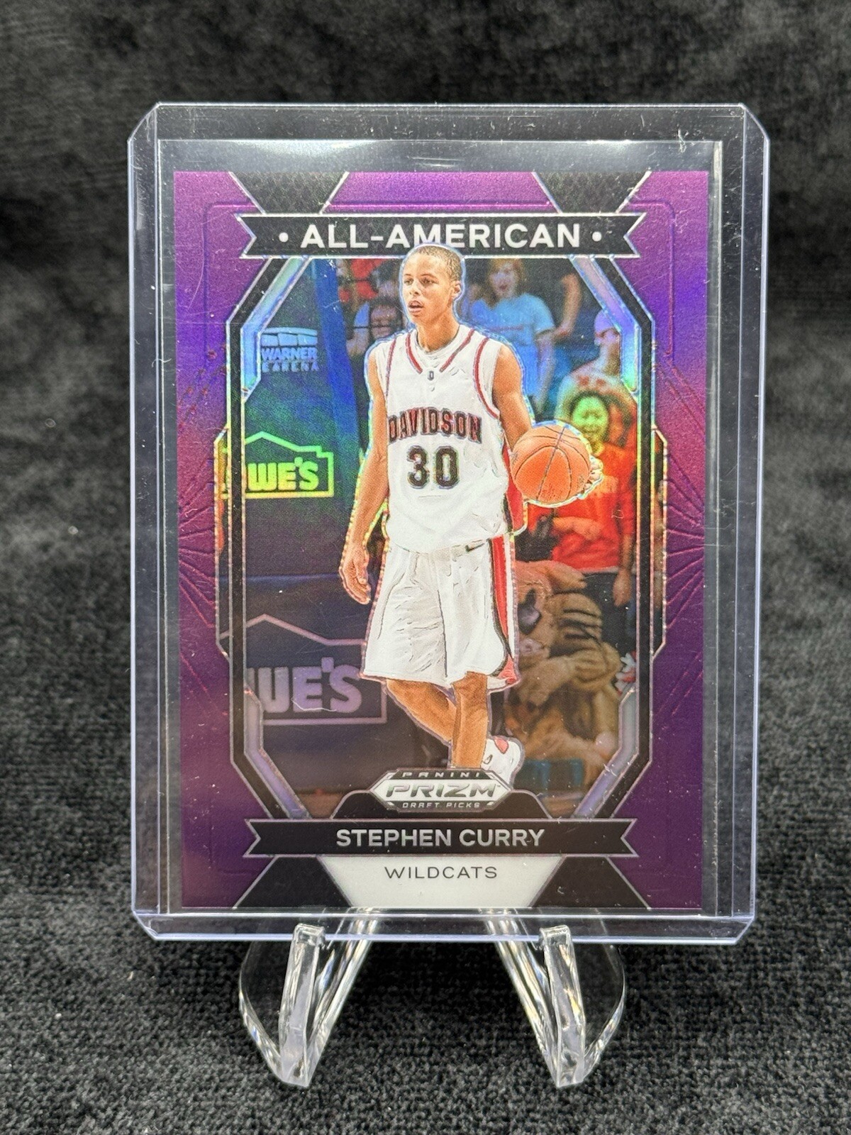 2024-25 Panini Prizm Draft All-American Prizms Purple #13 Stephen Curry /75