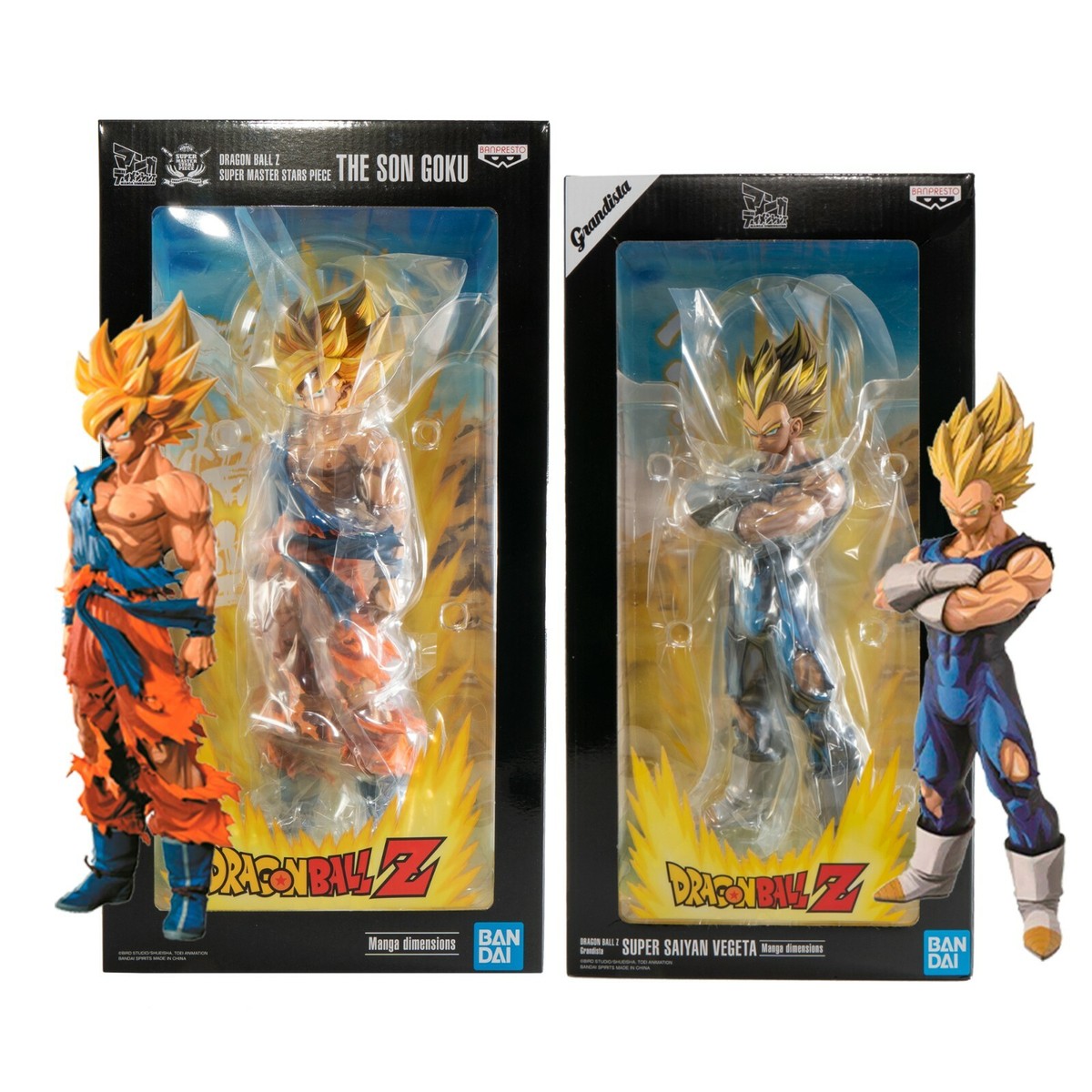 Banpresto Dragon Ball Z Grandista Goku & Vegeta 2D Manga Dimension Set SMSP