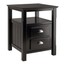 winsome wood transitional black composite wood night stand 20920