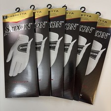 6 Srixon Cabretta Premium Golf Gloves, Mens ML Reg LH for RH Players