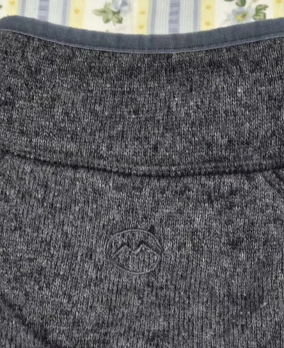 Magellan Outdoors Mens MEDIUM  Gray Full Zip Sweater Fleece Jacket Arm Pocket image 5