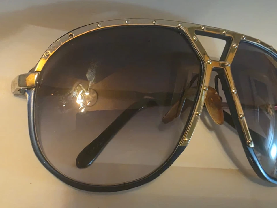SELTENE VINTAGE ALPINA M1 Sonnenbrille - blaues Gestell - Made in WEST GERMANY - Bild 3 von 4