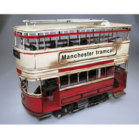 Manchester Tramcar Red & Yellow 1903 Cm 35 Timplate Gift's Art.Vari -D- Neues Mo