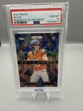 BO NIX 2024 PANINI PRIZM PRIZMATIC ROOKIE SILVER BRONCOS RC PSA 10 Q5333