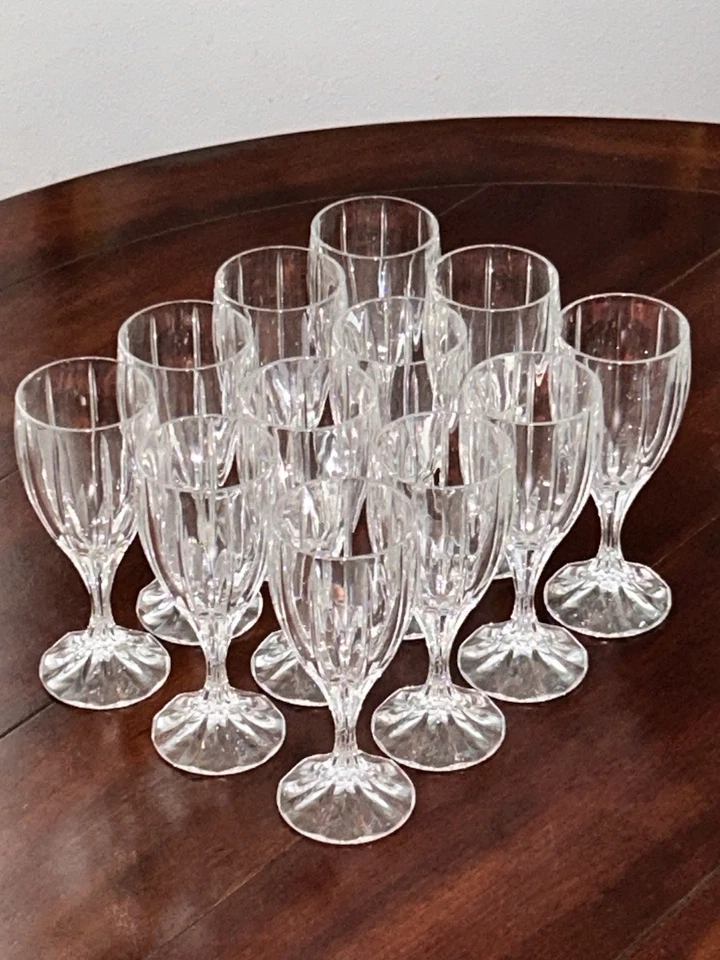 Mikasa Crystal Berkeley Water Goblet Wine Champagne Highball Glassware 47 Pc VTG - Image 4 of 4