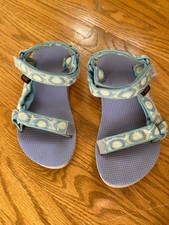 Teva Sandals size 1 Y Kid Hurricane XLT 2 Sport Girl Purple/Blue Straps
