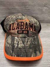 alabama crimson tide hat camo mossy oak  strapback Orange New With Tag