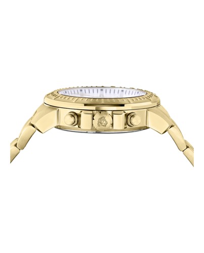 Versace Mens  Gold 45mm Bracelet Fashion Watch - Picture 2 of 4