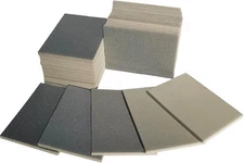 30 PCS Hand Sanding Block Sponge Set 400-3000 Grit, Ultra Fine Gray 