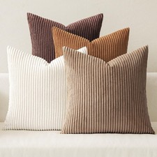 MIULEE Boho Farmhouse Throw Pillow Covers 18x18 Inch Set of 4