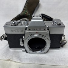 Minolta SRT201 35mm SLR Film Manual Camera Body Tested/Works Read 