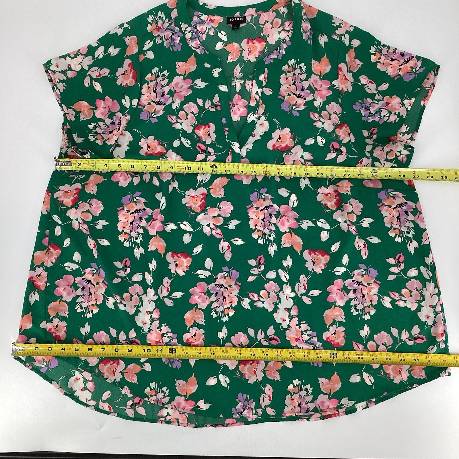 Torrid Women’s Plus Size Split Front Georgette Gr… - image 5