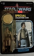 Vtg 100 Org Star Wars POTF Lando Calrissian w coin Kenner 1984 MOC 92 Back